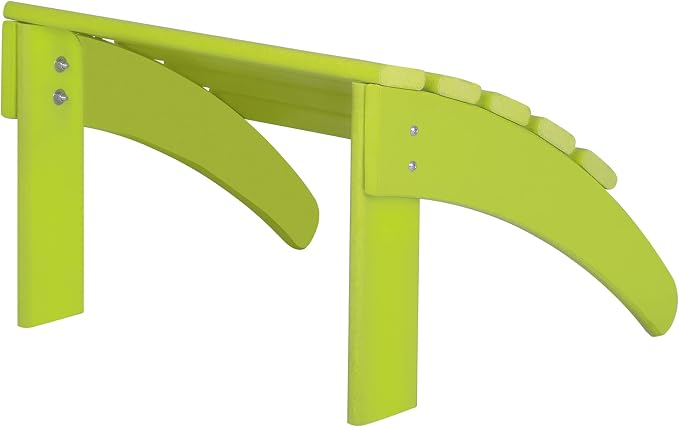 WO Home Furniture Adirondack Ottoman Outdoor Patio Footrest 13.5" Inch Folding - Image 8
