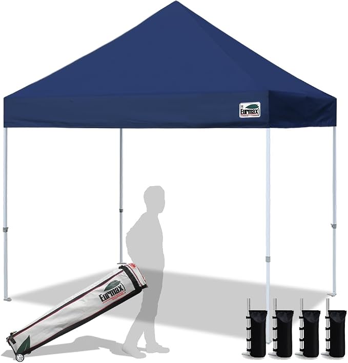 Eurmax USA 8'x8' Pop Up Canopy Tent Commercial Instant Canopies by Eurmax