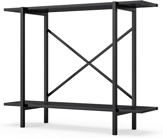 Zhongma 2 Tier Metal Sturdy Heavy Plant Stand, Narrow Plant Stand Indoor and - Image 5