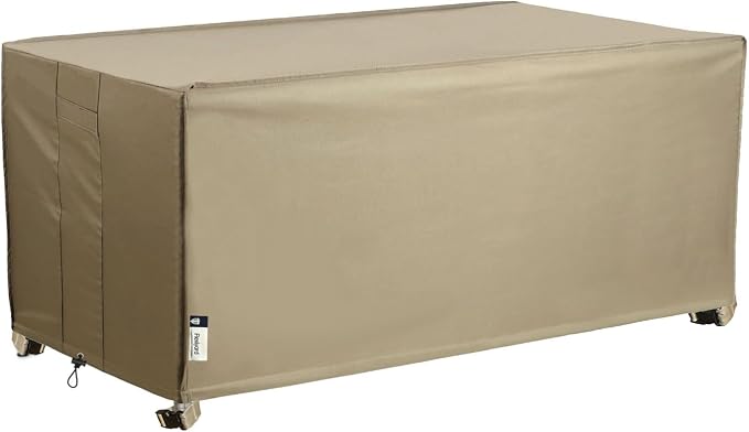 Patio Deck Box Cover, 63x30 Inch Fire Pit Covers by Flexiyard