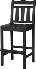 nalone Outdoor Bar Stool, HDPE Tall Adirondack Chair Bar Chair, Weather by NALONE