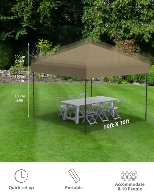 GarveeLife 10'x10'Pop Up Canopy Tent - Image 3