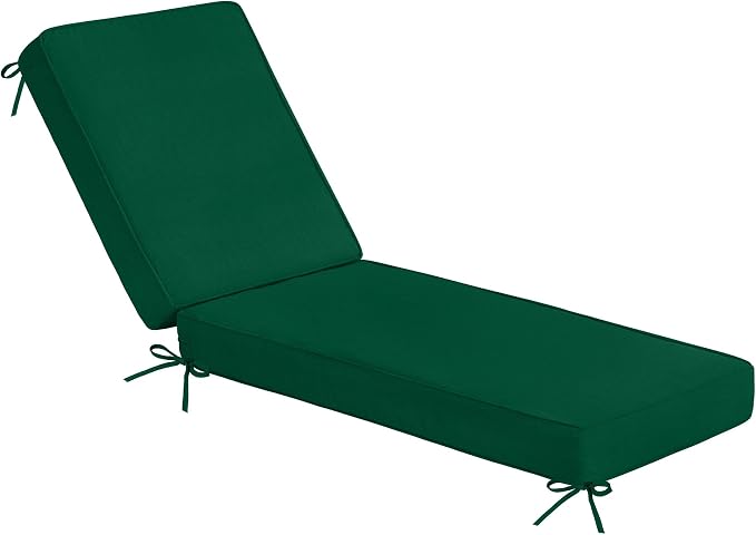 Sundale Outdoor Olefin Chaise Lounge Cushion, Water-Resistant Patio Lounge by SundaleOutdoor