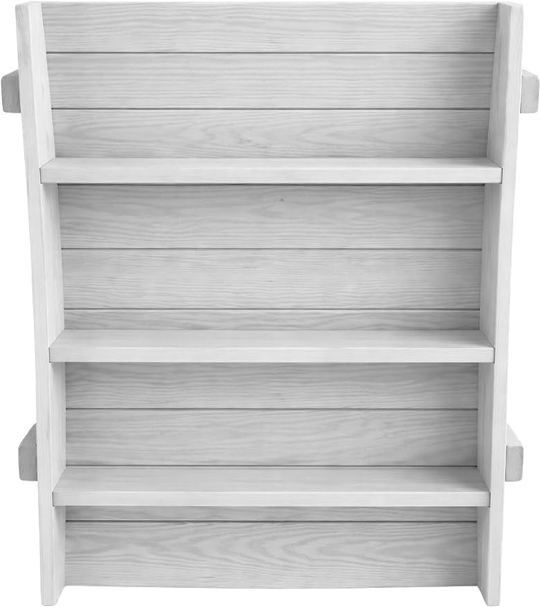 4 FT White Amish Made Garden Bridge - Image 4