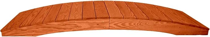 8 FT Cedar Amish Made Pinewood Heavy Duty Garden Bridge by Unknown