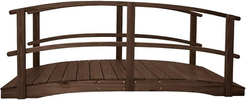 10 FT Walnut Amish Made Garden Bridge by Unknown