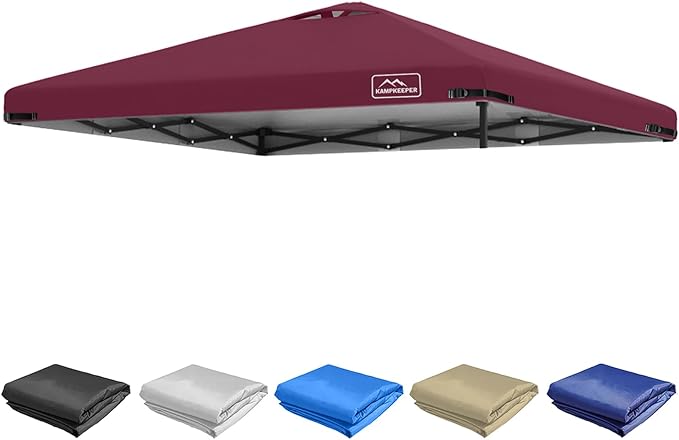 KAMPKEEPER Replacement Top Pop Up Canopy Tent Cover Roof by KAMPKEEPER