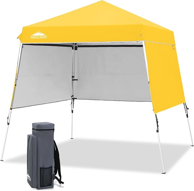 EAGLE PEAK Day Tripper 8x8 Aluminum Super-Lightweight Slant Leg Pop Up Canopy by EAGLEPEAK
