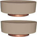 The HC Companies 6 Inch Round Plastic Succulent Capri Bowl Decorative Indoor by TheHCCompanies