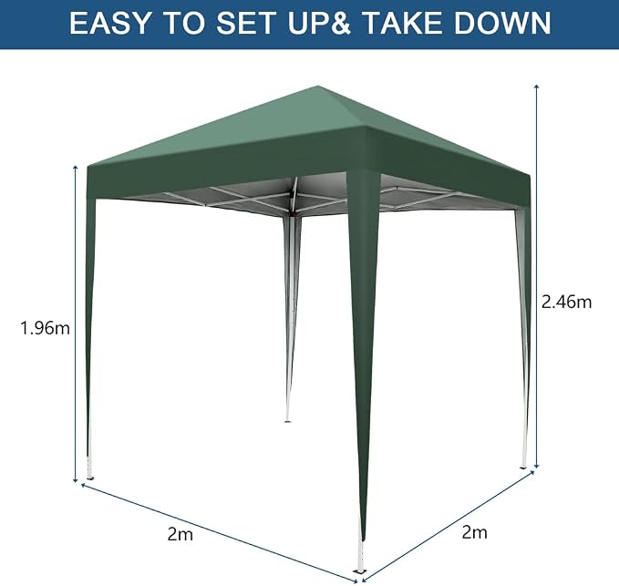 Outvita 6.5x6.5ft Pop Up Canopy Tent, Outdoor Instant Shelter Folding Canopy - Image 5
