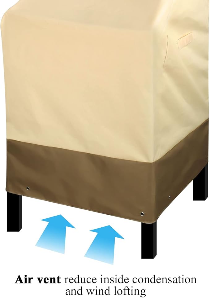 RosieLily High Back Patio Chair Covers Waterproof Heavy Duty Stackable Outdoor - Image 5