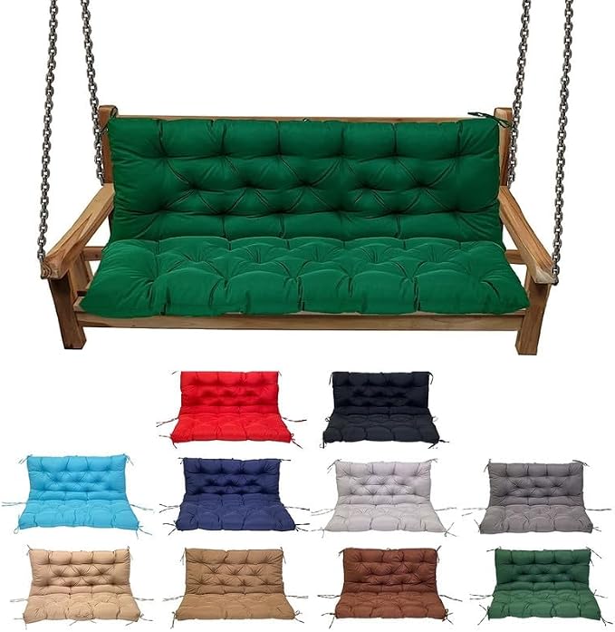 Swing Cushion Replacement Outdoor Porch Waterproof Bench Cushion 2-3 Seater by YXMKJOS