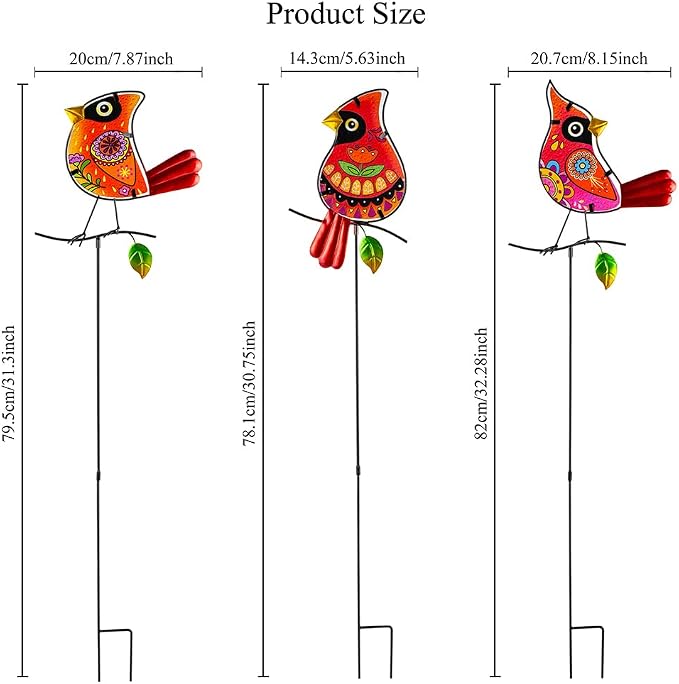 Decorative Garden Stakes, Waterproof Outdoor Decor Housewarming Present - Image 2