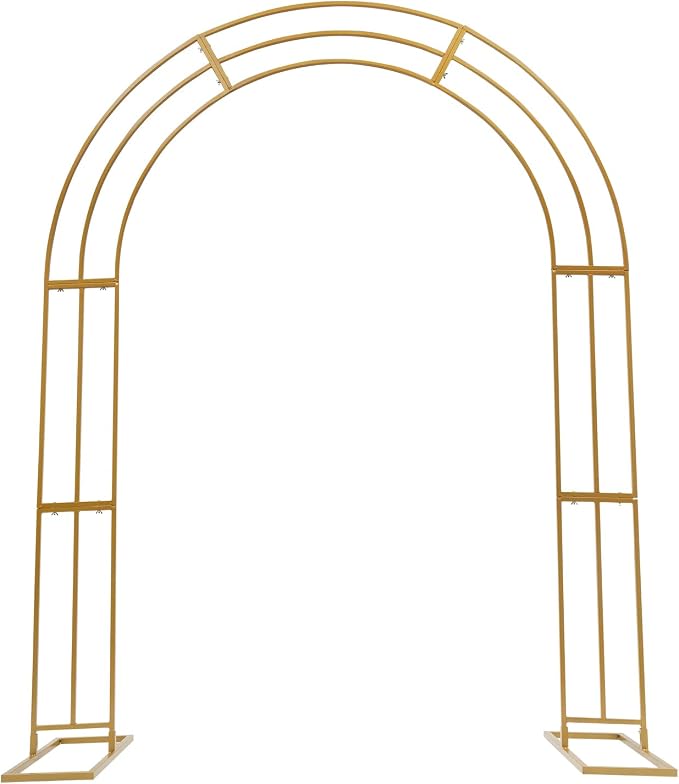 Wedding Arch Backdrop Stand, 8.53ft Heavy Duty Metal Wedding Backdrop Stand by Netcoin