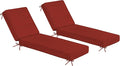 Sundale Outdoor Olefin Chaise Lounge Cushion Set of 2, Water-Resistant Patio by SundaleOutdoor