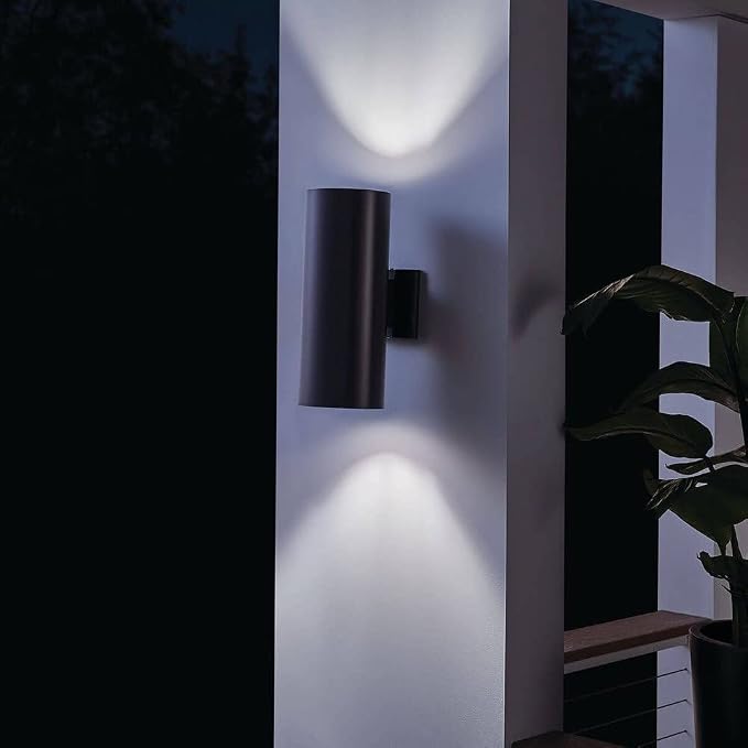 Kichler 9246BA Two Light Indoor/Outdoor Wall Mount, Brushed Aluminum - Image 10
