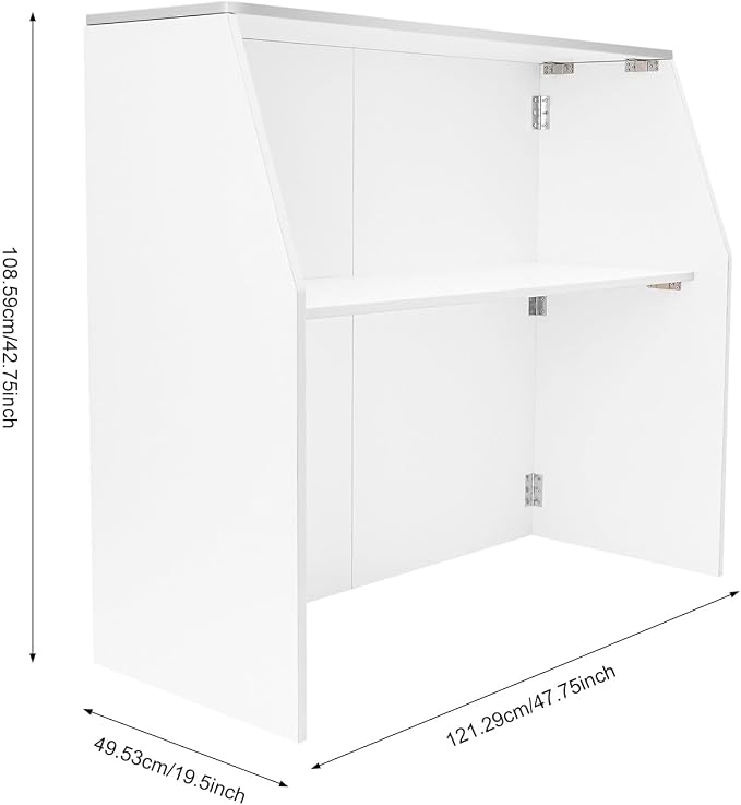 43''*48''*20'' Portable Event Bar, Folding Party Counter Mobile Drink Table - Image 2