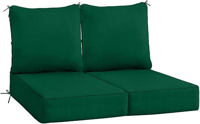 Sundale Outdoor Olefin Deep Seat Cushion Set of 2, Patio Chair Cushion and by SundaleOutdoor