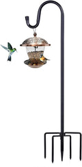 Shepherd Hooks for Outdoor, 1 Pack 46 Inch Bird Feeder Pole by ToyHotels