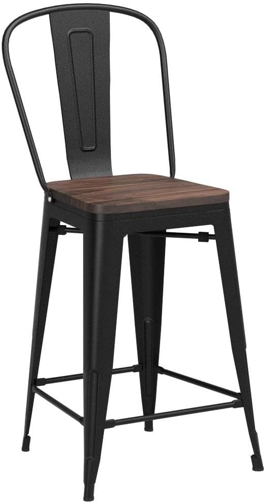 Yongqiang Barstools Set of 4 Counter Height Bar Stools - Image 4
