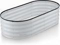 Plant & Plot Galvanized Raised Garden Beds Outdoor // 4×2×1 ft Planter Raised by PlantPlot