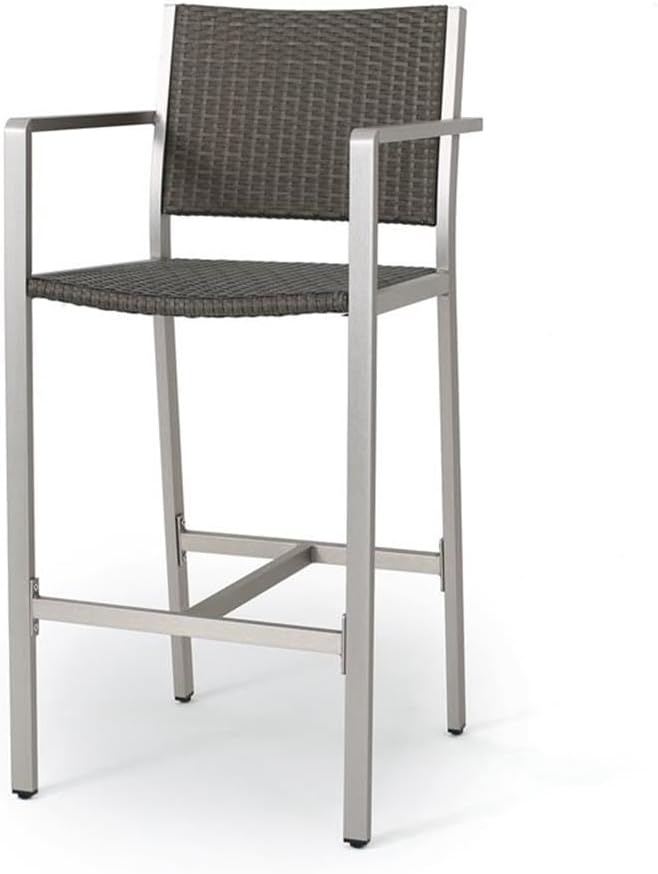 Christopher Knight Home Cape Coral Outdoor Wicker Bar Stools, 4-Pcs Set - Image 6