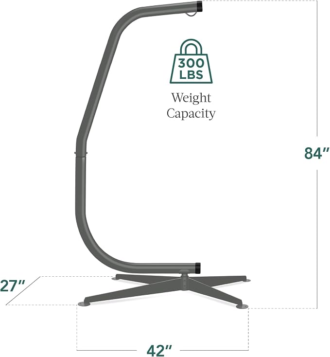 Best Choice Products Metal Hanging Hammock C-Stand - Image 2