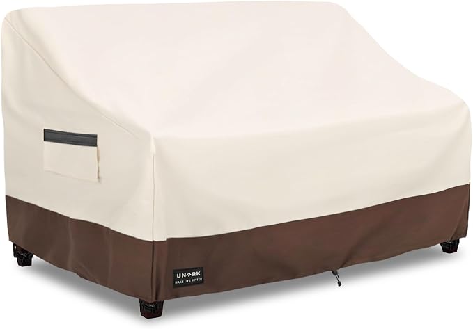 Patio 3-Seater Sofa Cover, 3 Seater Outdoor Couch Cover Waterproof Couch Covers by UNARK