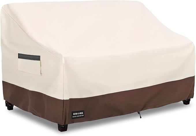 Outdoor 2-Seater Loveseat Cover, Waterproof Heavy Duty Patio Furniture Covers by UNARK