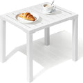 Crestlive Products Aluminum Outdoor Side Table, Easy Assembly Small Coffee by CrestliveProducts