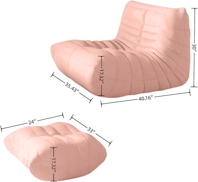 Bean Bag Chair - Memory Foam Bean Bag Chair - Image 2