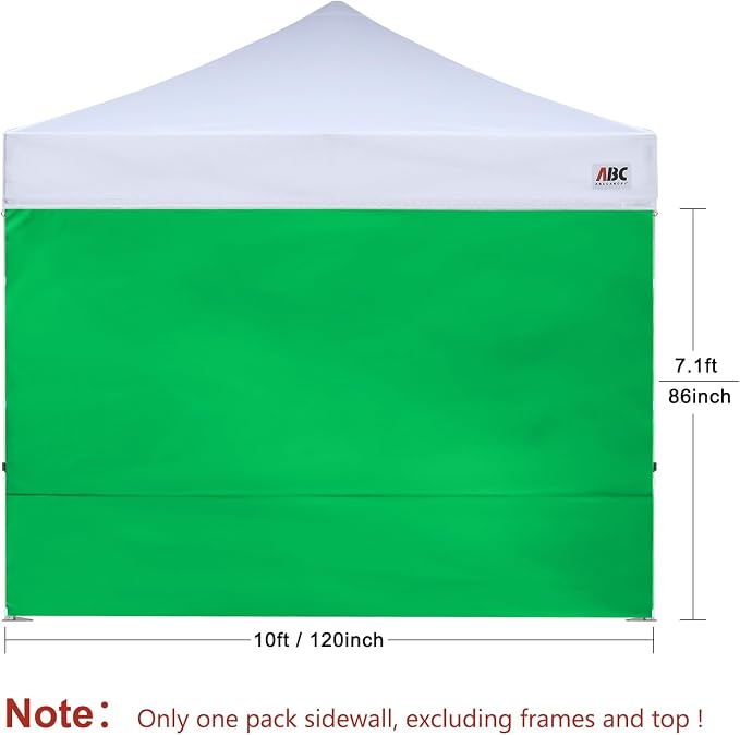ABCCANOPY Instant Canopy SunWall 10x10 FT, 1 Pack Sidewall Only, No Frame or Top - Image 2