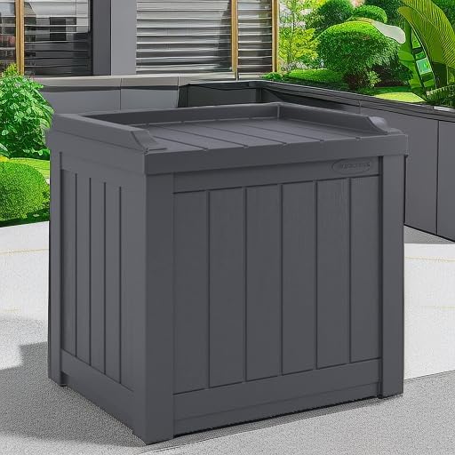 Suncast Small Deck Box Storage w/ Bench Seat - Image 5