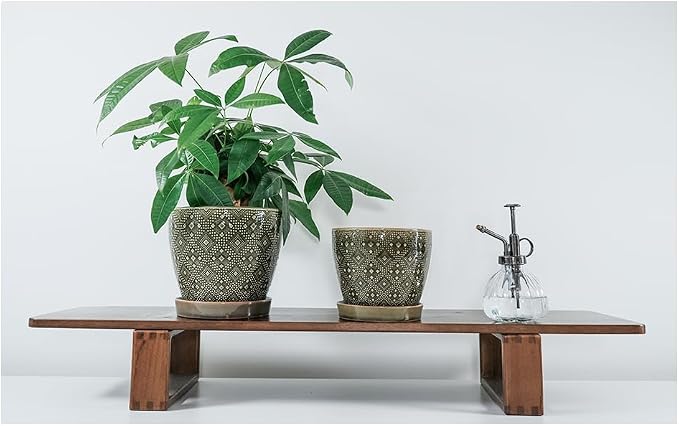 Docrin Dark Green Ceramic Planter Set - Image 4
