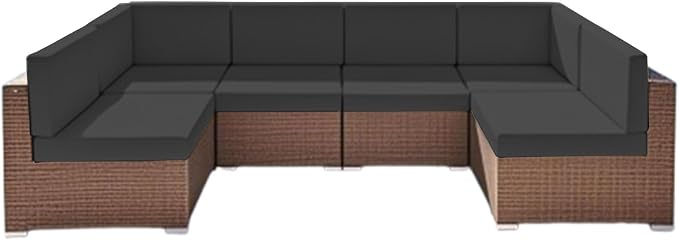 Outdoor Replacement Cushions for Patio Furniture, Splash-Resistant and by SpaceHop