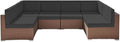 Outdoor Replacement Cushions for Patio Furniture, Splash-Resistant and by SpaceHop