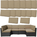 14Pcs Outdoor Cushion Covers Replacement Washable w/Zipper by Frxeyaliz