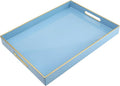 Spsyrine Blue Plastic Serving Tray by Spsyrine
