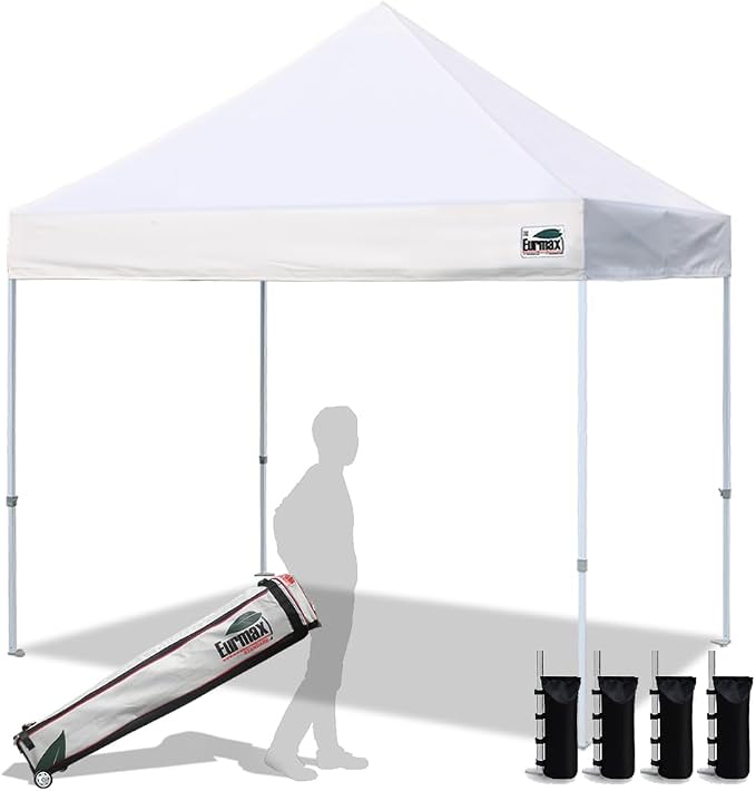 Eurmax USA 8'x8' Pop Up Canopy Tent Commercial Instant Canopies by Eurmax