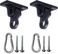 Heavy Duty Black Swing Hangers Screws Bolts Included Over 5000 lb Capacity by ABUSA