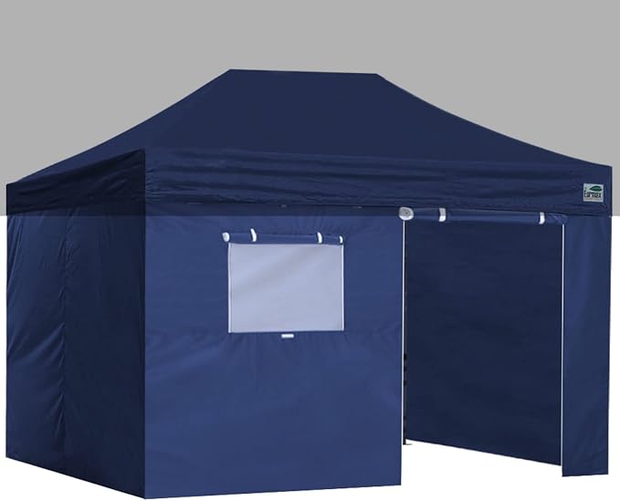 Eurmax USA Full Zippered Walls for 10 x 15 Easy Pop Up Canopy Tent, Enclosure by Eurmax