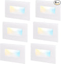 LEONLITE White 5CCT 120V LED Step Lights, 3.5W 150LM 5%-100% Dimmable by LEONLITE