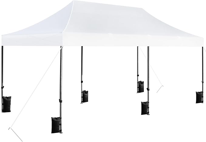 Yaheetech Heavy Duty Pop Up Canopy Tent, 10x20 Commercial Instant Shelter Tent by Yaheetech