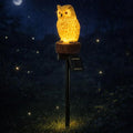iStatue Solar Owl Garden Stake Lights, Realistic Resin Owl Outdoor Decor by iStatue
