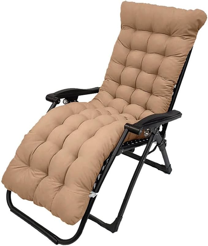 Patio Chaise Lounger Cushion, 61in Lounge Chair Recliners Chair Cushions by Pasrdqoyp