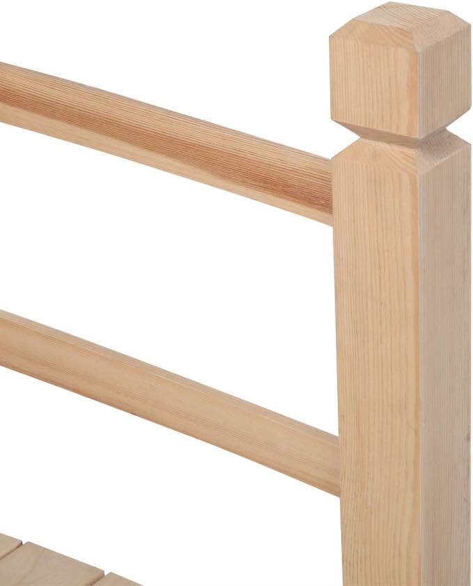 VINGLI 5 ft Garden Bridge, Classic Wooden Arch - Image 8