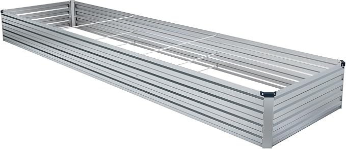 2 Pack 12x4x1FT Galvanized Raised Garden Bed Kit, Outdoor Metal Planter Box - Image 5
