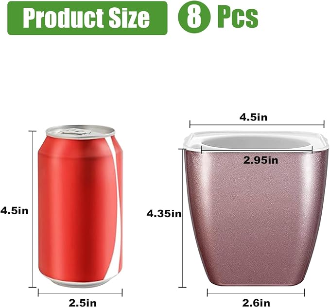 8 Pack Self Watering Pots 4-inch Decorative Flower Planters - Image 2