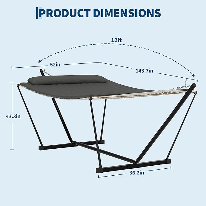 Heavy Duty 2 Person Double Hammock - Image 2