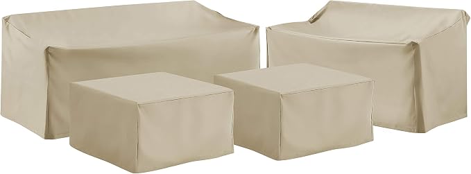 Crosley Furniture Patio Furniture Covers, Waterproof 4-Piece Cover Set by CrosleyFurniture
